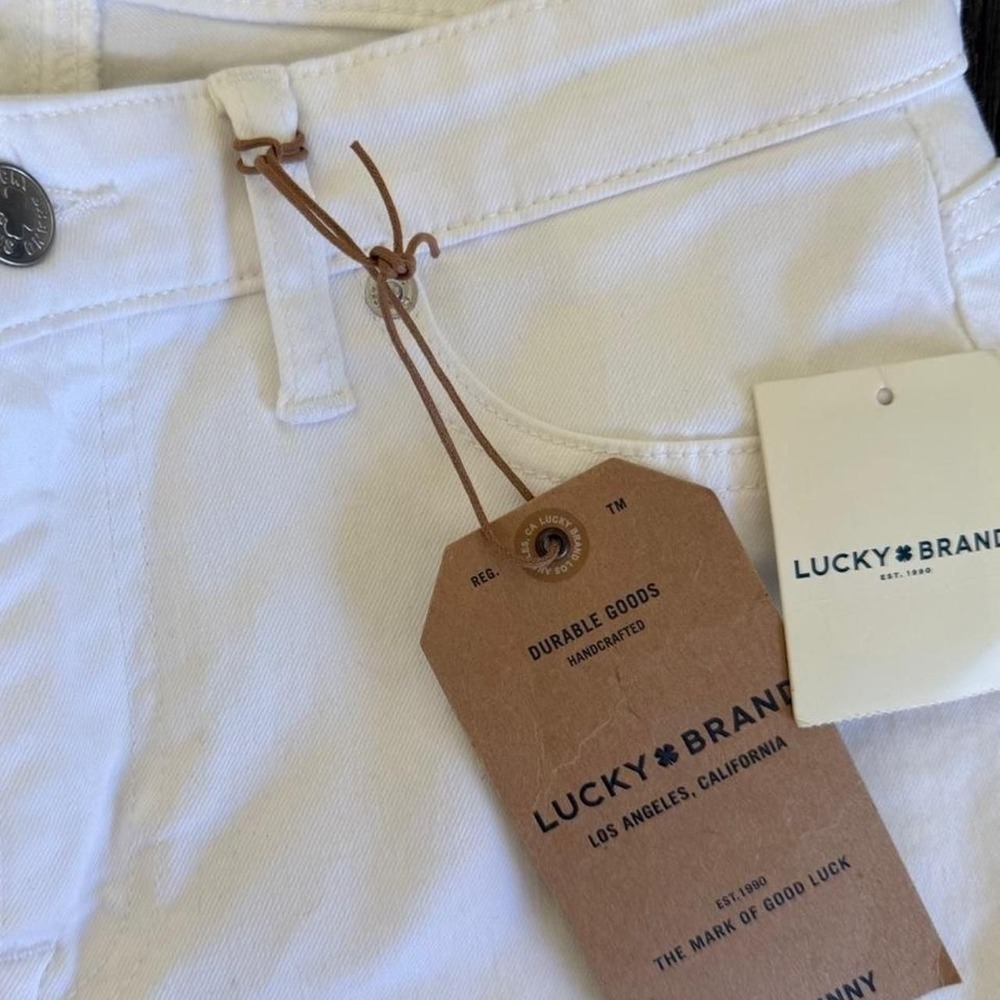 Lucky Brand Ava Skinny Jeans, White Denim, Size 26 - NWT - Picture 2 of 2